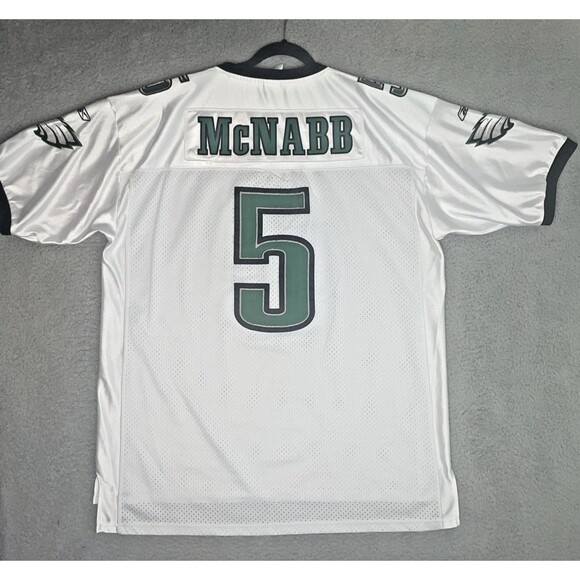 VTG Sewn Reebok Jersey Donovan McNabb #5 Philadelphia Eagles Mens 54 3XL White - Picture 1 of 9